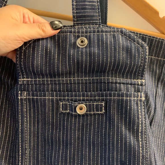 Rare Uniqlo x JW Anderson Large Denim Striped Tote - Picture 4 of 9
